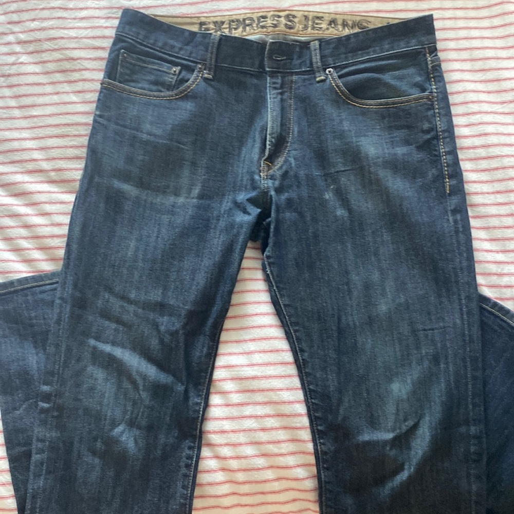 Men’s Express Blue Jeans Slim Stretch 34 x 32